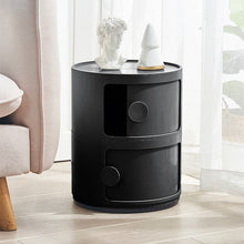 Load image into Gallery viewer, Round 2-Tier Drawer Storage Unit Organizer Storage Drawers Living and Home