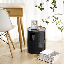 Load image into Gallery viewer, Round 2-Tier Drawer Storage Unit Organizer Storage Drawers Living and Home