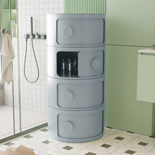 Load image into Gallery viewer, 2ft H Round 4 Tier Drawer Storage Unit Organizer Storage Drawers Living and Home