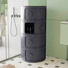 Load image into Gallery viewer, 2ft H Round 4 Tier Drawer Storage Unit Organizer Storage Drawers Living and Home