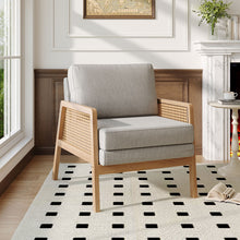 Load image into Gallery viewer, Leisure Chairs & Sofas Set – Fabric, PU & Wood