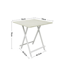 Load image into Gallery viewer, Folding Wooden Dining Table 70x70cm White