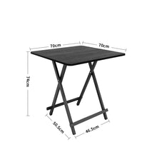 Load image into Gallery viewer, White Wooden Folding Dining Table with Metal Legs Dining Tables Living and Home