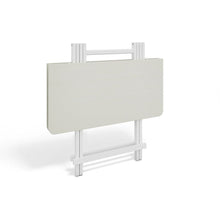 Load image into Gallery viewer, White Wooden Folding Dining Table with Metal Legs Dining Tables Living and Home