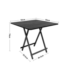 Load image into Gallery viewer, Black Portable Folding Dining Table
