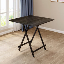 Load image into Gallery viewer, White Wooden Folding Dining Table with Metal Legs Dining Tables Living and Home