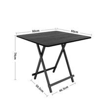 Load image into Gallery viewer, White Wooden Folding Dining Table with Metal Legs Dining Tables Living and Home