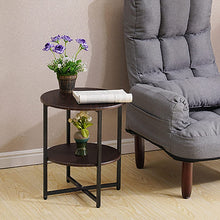 Load image into Gallery viewer, Small Round Coffee Table with 2 Tier