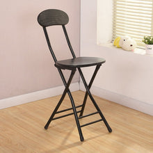 Load image into Gallery viewer, Compact Wooden Folding Chair with Metal Legs Set of 2