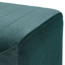 Load image into Gallery viewer, Soft Channel Velvet Stool with Gold Legs