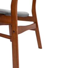 Load image into Gallery viewer, Set of 2 Dining Chairs with Walnut Wooden Legs