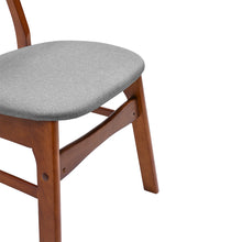 Load image into Gallery viewer, Set of 2 Dining Chairs with Walnut Wooden Legs
