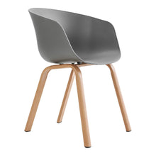 Load image into Gallery viewer, Modern Gray Plastic Chair with Heat Transfer-Printed Legs, Set of Four Living and Home