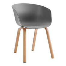 Load image into Gallery viewer, Modern Gray Plastic Chair with Heat Transfer-Printed Legs, Set of Four Living and Home