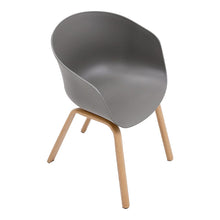 Load image into Gallery viewer, Modern Gray Plastic Chair with Heat Transfer-Printed Legs, Set of Four Living and Home