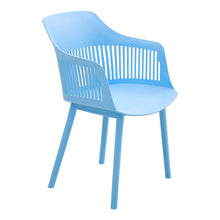 Load image into Gallery viewer, Vibrant Blue Plastic Chair, Set of Four, Durable and Lightweight Living and Home