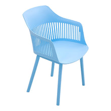 Load image into Gallery viewer, Vibrant Blue Plastic Chair, Set of Four, Durable and Lightweight Living and Home