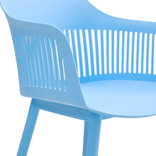 Load image into Gallery viewer, Vibrant Blue Plastic Chair, Set of Four, Durable and Lightweight Living and Home