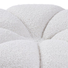 Load image into Gallery viewer, Round Shape Teddy Fabric Footstool