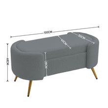 Load image into Gallery viewer, Modern White Upholstered Accent Bench with Stainless Steel Legs Benches Living and Home