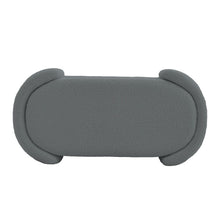 Load image into Gallery viewer, Modern White Upholstered Accent Bench with Stainless Steel Legs Benches Living and Home