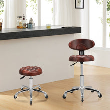 Load image into Gallery viewer, Adjustable Brown Work Stools with Soft Padding, Set of Two Living and Home