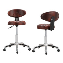 Load image into Gallery viewer, Adjustable Brown Work Stools with Soft Padding, Set of Two Living and Home