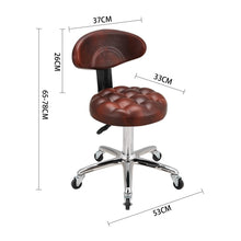 Load image into Gallery viewer, Adjustable Brown Work Stools with Soft Padding, Set of Two Living and Home