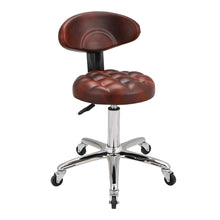 Load image into Gallery viewer, Adjustable Brown Work Stools with Soft Padding, Set of Two Living and Home