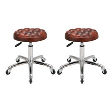 Load image into Gallery viewer, Adjustable Brown Work Stools with Soft Padding, Set of Two Living and Home