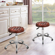 Load image into Gallery viewer, Adjustable Brown Work Stools with Soft Padding, Set of Two Living and Home
