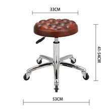Load image into Gallery viewer, Adjustable Brown Work Stools with Soft Padding, Set of Two Living and Home