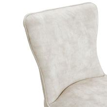 Load image into Gallery viewer, Set of 2 Beige High Back Dining Chairs with velvet Upholstered Dining Chairs Living and Home