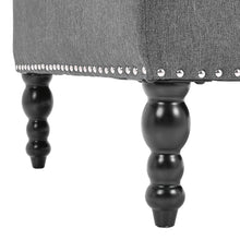 Load image into Gallery viewer, Square Linen Tufted Upholstered Ottoman with Storage Storage Footstools & Benches Living and Home