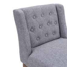 Load image into Gallery viewer, Set of 2 99cm Hight Bar Stools Linen Upholstered with Wood Legs Bar Stools Living and Home