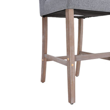 Load image into Gallery viewer, Set of 2 99cm Hight Bar Stools Linen Upholstered with Wood Legs Bar Stools Living and Home