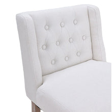 Load image into Gallery viewer, Set of 2 99cm Hight Bar Stools Linen Upholstered with Wood Legs Bar Stools Living and Home