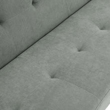 Load image into Gallery viewer, 172cm Grey Sofa Bed Contemporary Convertible Upholstered