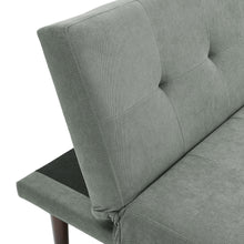 Load image into Gallery viewer, 172cm Grey Sofa Bed Contemporary Convertible Upholstered