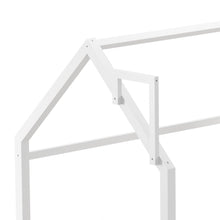 Load image into Gallery viewer, House Bed Frame Wood Toddler Bed with Safety Guard Fence Bed Frames Living and Home
