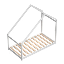 Load image into Gallery viewer, White Pine Wood House Frame Toddler Floor Bed Bed Frames Living and Home