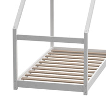 Load image into Gallery viewer, White Pine Wood House Frame Toddler Floor Bed Bed Frames Living and Home