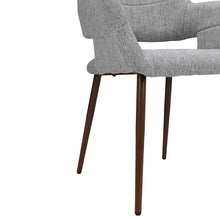 Load image into Gallery viewer, Set of 2 Linen Dinning Chairs with Metal Legs