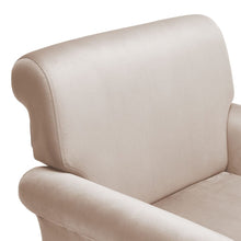 Load image into Gallery viewer, Contemporary Velvet upholstered Armchair with Casters Armchair Living and Home