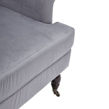 Load image into Gallery viewer, Contemporary Velvet upholstered Armchair with Casters Armchair Living and Home