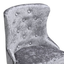 Load image into Gallery viewer, 2 Pcs Velvet Upholstered Adjustable Bar Stool with Button Seat Back Living and Home