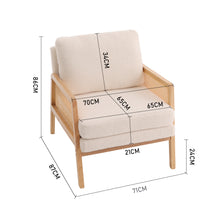 Load image into Gallery viewer, Modern Upholstered Accent Armchair