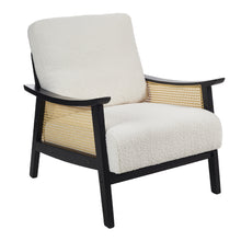 Load image into Gallery viewer, Modern Teddy Fleece Upholstered Accent Armchair