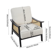 Load image into Gallery viewer, Modern Teddy Fleece Upholstered Accent Armchair