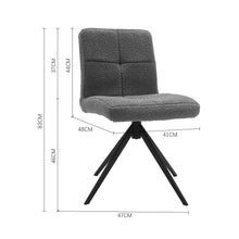 Load image into Gallery viewer, 2Pcs Plush Breakfast Bar Stools Living and Home Grey